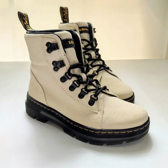 NEW Dr.Martens Cream Suede Utility Boots Women's 6 - Picture 9 of 9
